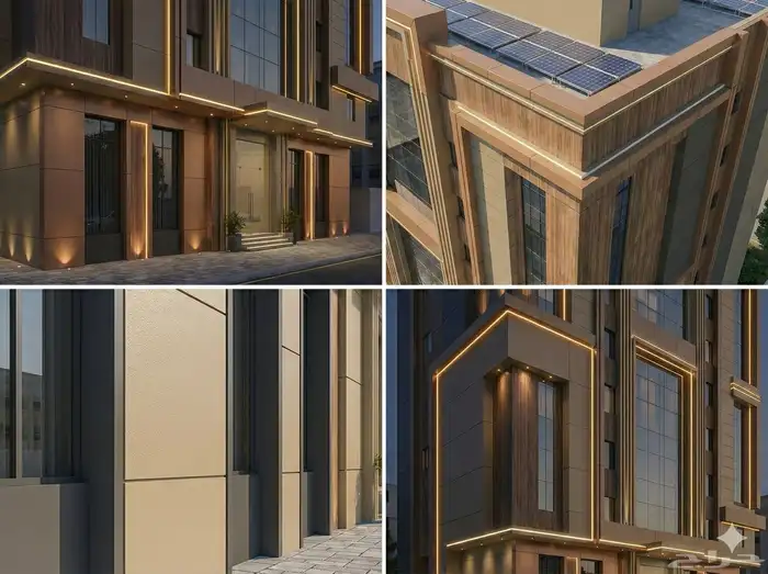 تصميم واجهات فنادق مباني تجارية ( تجاري وصناعي ) 16