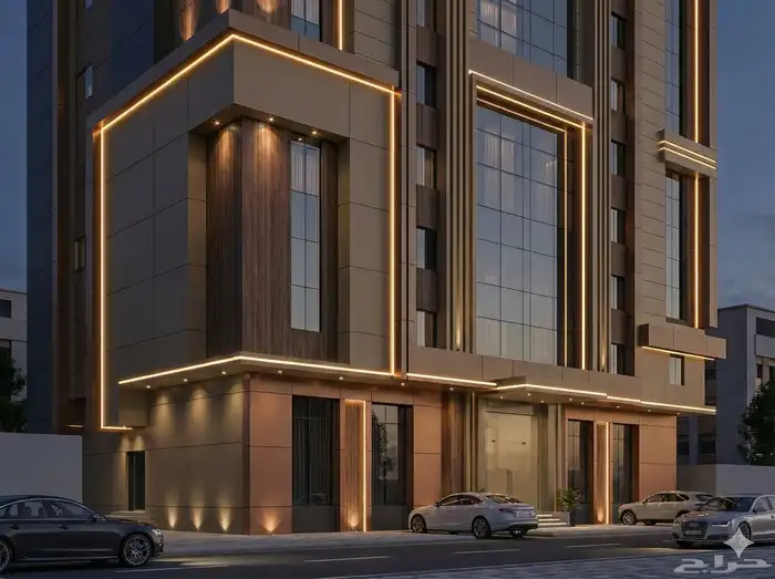 تصميم واجهات فنادق مباني تجارية ( تجاري وصناعي ) 14