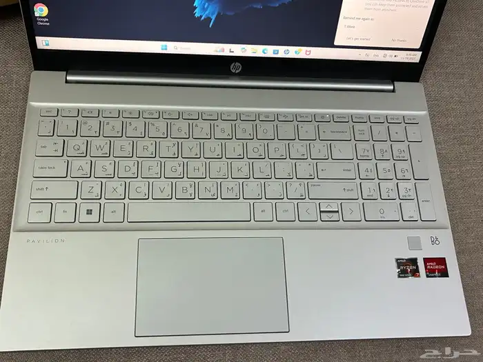 لابتوب إتش بي بافليون معالج رايزن 7 نظيف كامل اغراضه 5