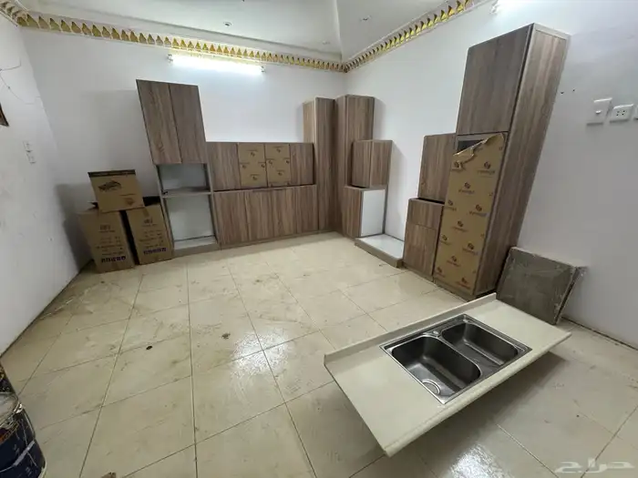 مطبخ جديد ولم يتم تركيبها 0
