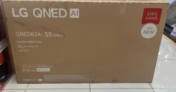 شاشه LG موديل AI QNED82 حجم 55 بوصه 0