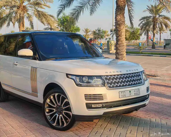 رينج روفر 2015 أوتوبيجرافي سوبر شارج أبيض لؤلؤي 0