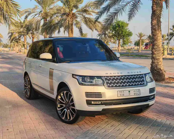رينج روفر 2015 أوتوبيجرافي سوبر شارج أبيض لؤلؤي 1