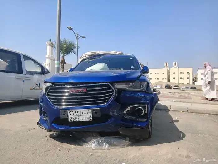 هافال H6 TURBO هافال2019 H6 ازرق بانوراما فل كامل مقاعد جلد 12