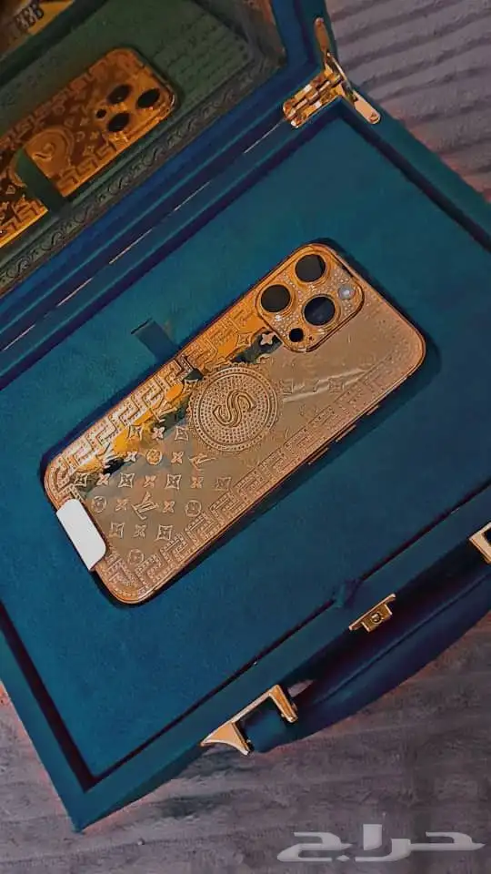 ايفون 16برو مكس مطلي بالذهب عيار 24 1