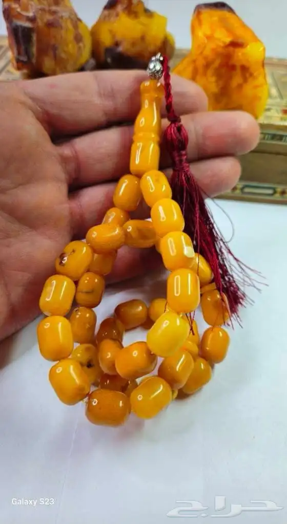 سبحه كهرمان مغلف (مأخذ لون) 4