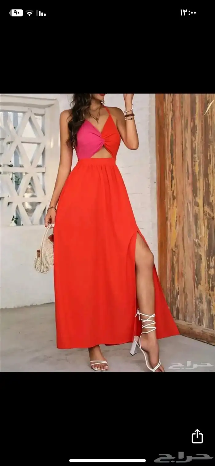 فساتين جديدة الثلاث فساتين ب 100 ريال المقاس لارج فقط 5