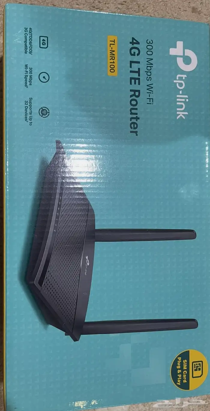 راوتر TPLINK جديد استخدام اسبوعين فقط. بكرتونه 0