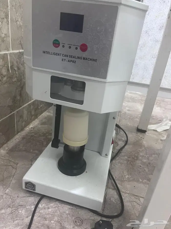 جهاز كبس علب كانز للعصائر والحلا البارد 1