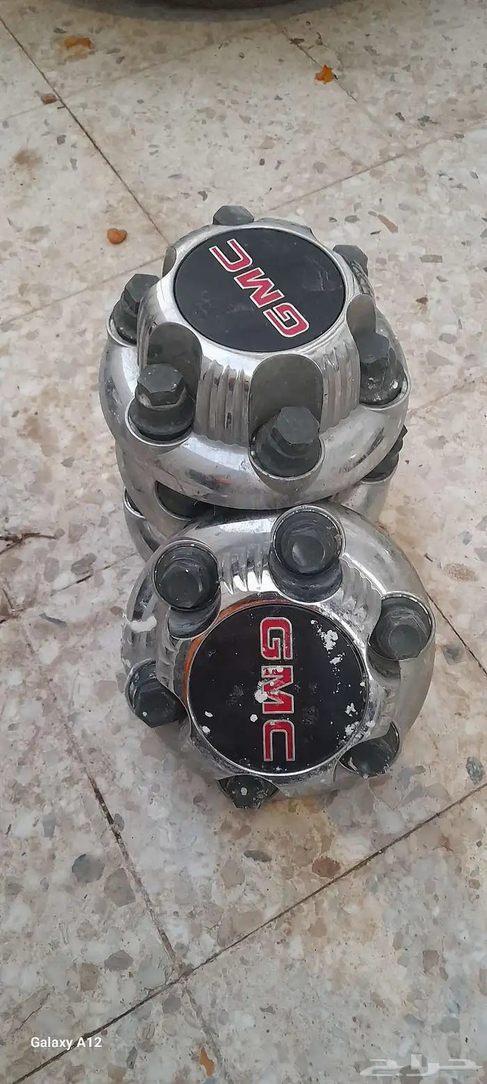 طقم طاسات جنوط جي ام سي أصلية مستعملة سلفرادو 2012 0