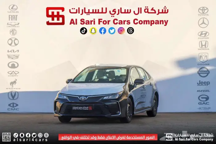 تويوتا كورلا XLI طيس مكينة 2.02025 اقساط بنوك وشركات 0