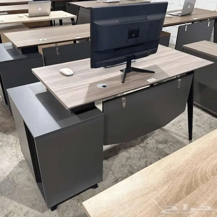 طاولات مكاتب مكتبية - للمنزل والمحلات - 120سم و 140سم 3