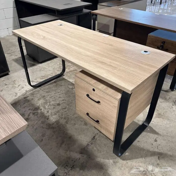 طاولات مكاتب مكتبية - للمنزل والمحلات - 120سم و 140سم 8