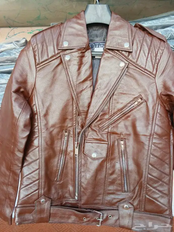 هذه سترة جلدية أصلية. 4