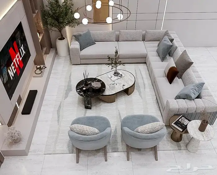 كنب غرف مطابخ تجهيز مشاريع سعر الورشه جاهز وتفصيل تنجيد 7