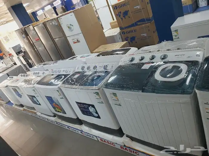 غسالات ملابس حوضين اوتوماتيك باب علوي وامامي كل الأحجام جديد 20