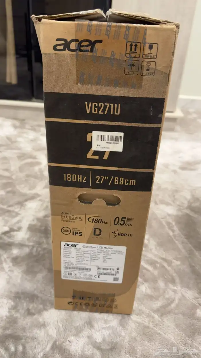 شاشه ايسر 2k 180hz ips 4