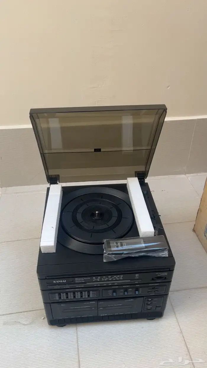 مسجل KANSAI ومشغل اسطوانة جديد بكرتونه 5