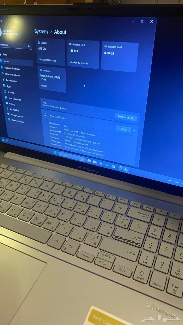 لاب توب اسوس vivobook جديد 1