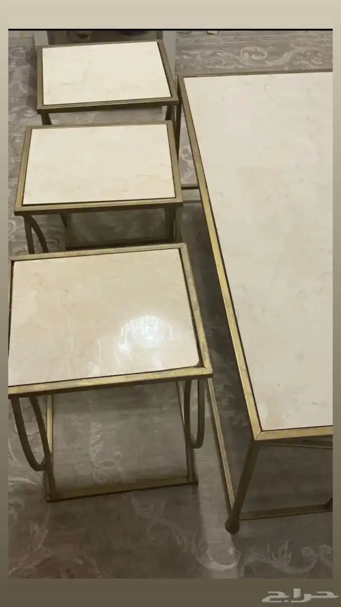 طاولات خدمة حديد وسيراميك 1