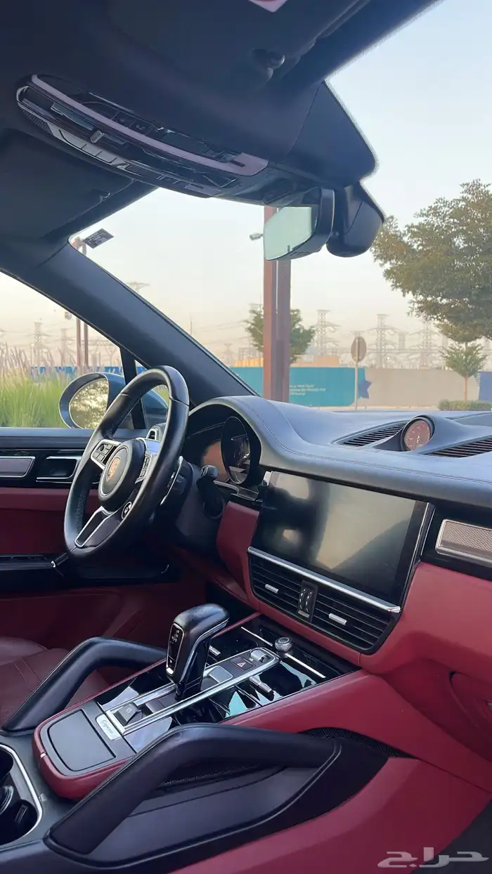 بورش كايين S 2020 سعودي سماكو   لون نادر   داخلي أحمر 2