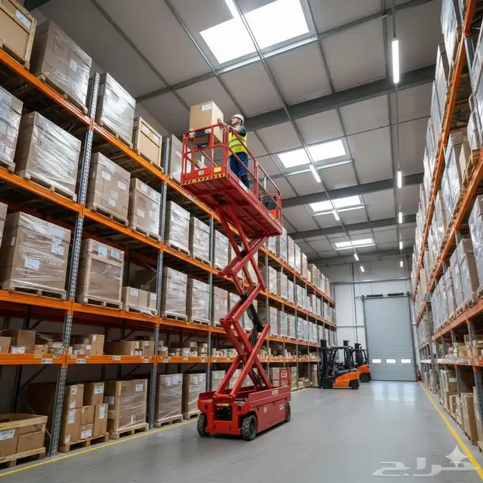 سيزر لفت للايجار scissor lifts All sizes For rent 2
