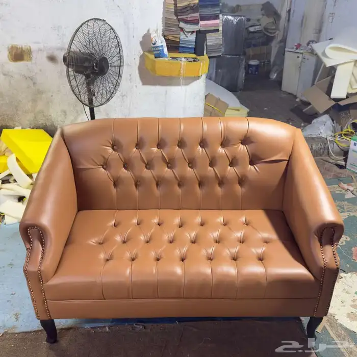 كنب جلد مكتبي كلاسيك امريكي و ملكي في كل الوان 9