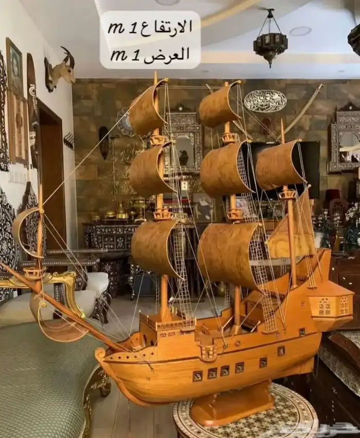 تحف خشب يدويه مصري ودمشقي وايراني مطعم بالصدف والنحاس انتيك 15