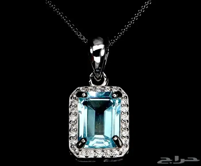 عقد نسائي توباز فضة 925 1