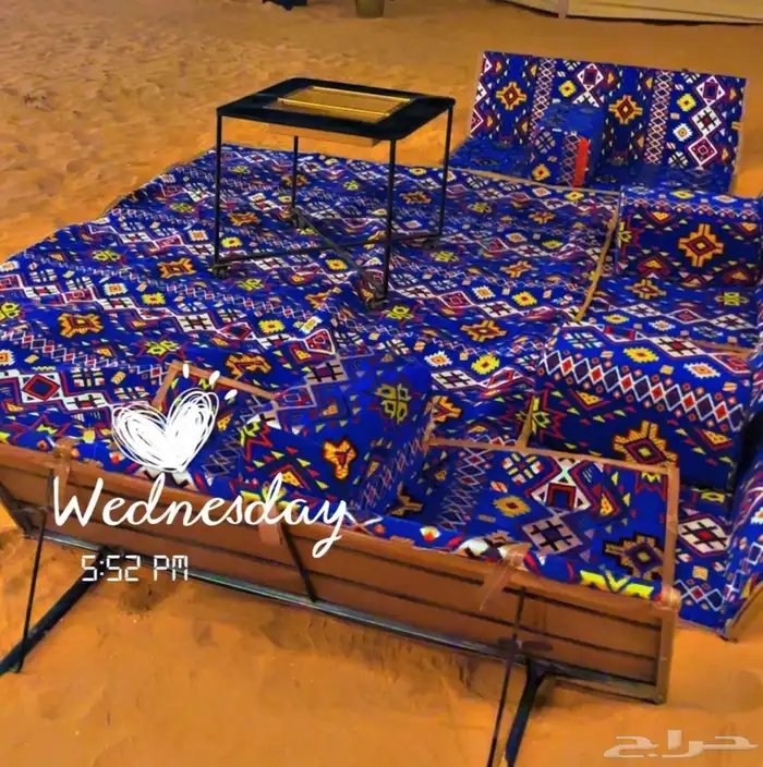 مخيم للايجار قسمين مكان جميل على رمل وطعوس الزوليات 2