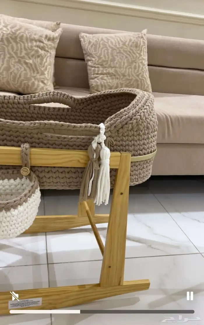 مهد كروشيه سلة موسى 2
