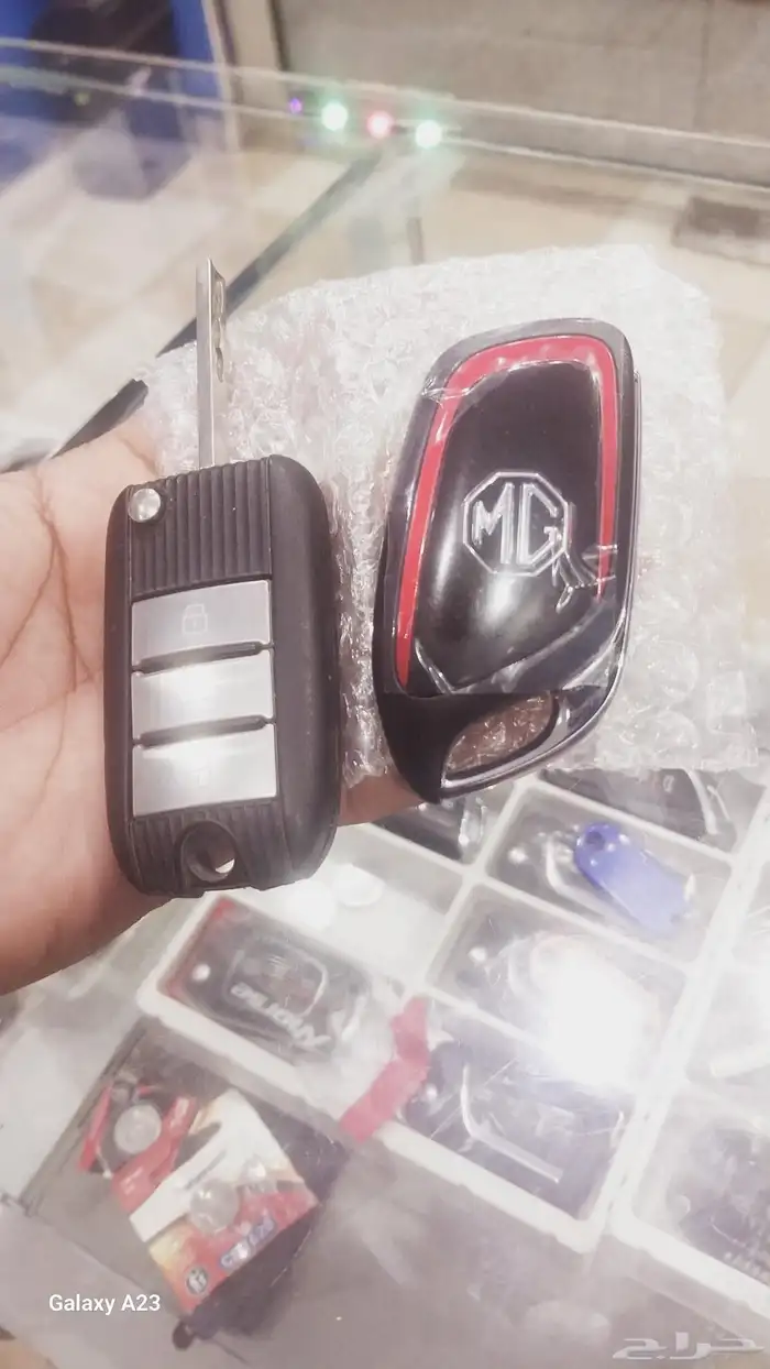 مفتاح MGZS مع البرمجه.محل مفاتيح سيارات بانوعها 0