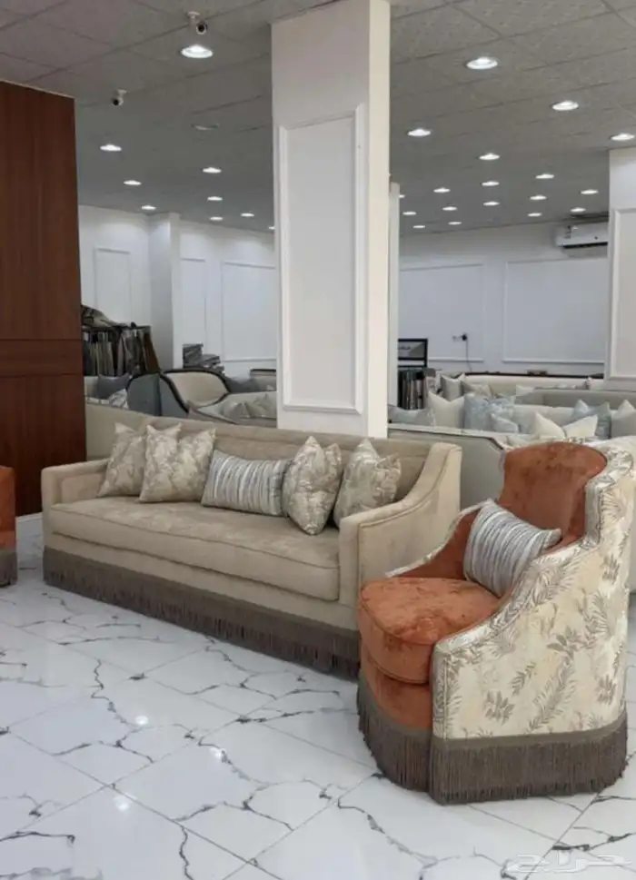 كنب غرف مطابخ تجهيز مشاريع سعر الورشه جاهز وتفصيل تنجيد 55