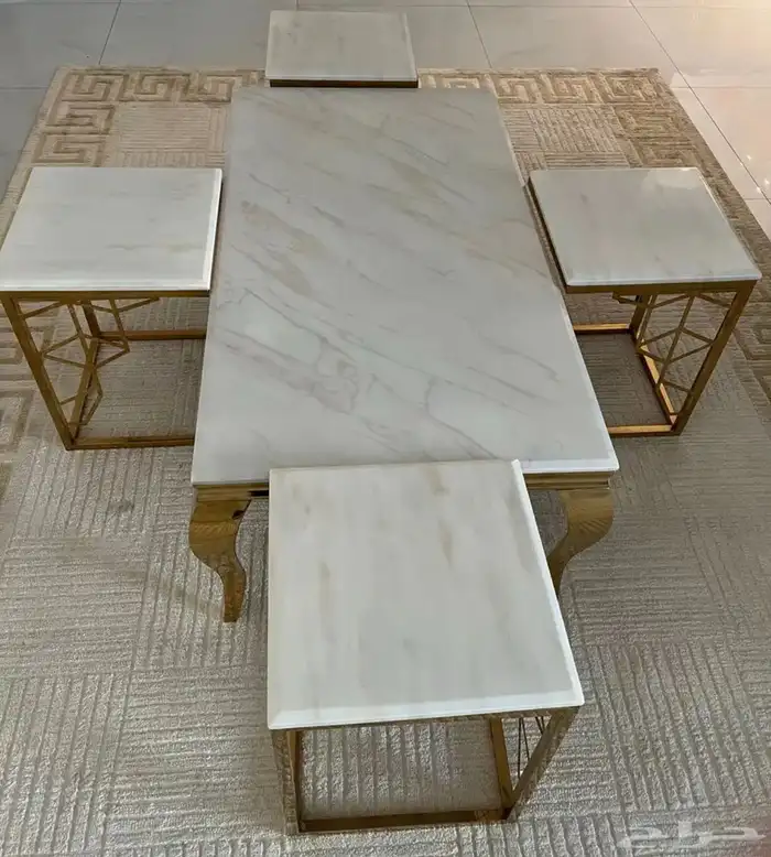 طاولة استقبال وطاولة ب اربعه خدمة 1