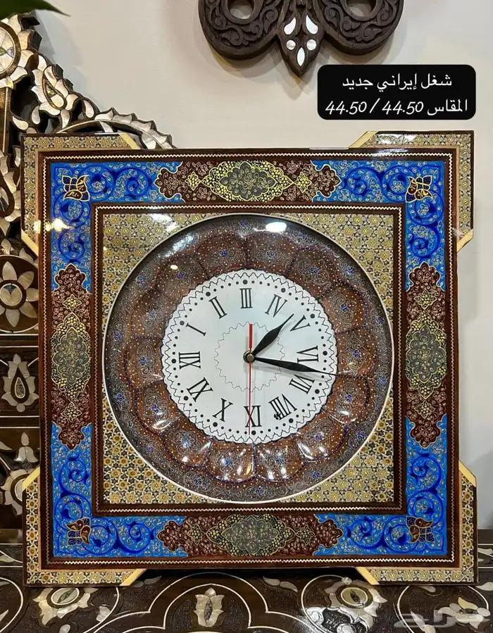 تحف خشب يدويه مصري ودمشقي وايراني مطعم بالصدف والنحاس انتيك 24