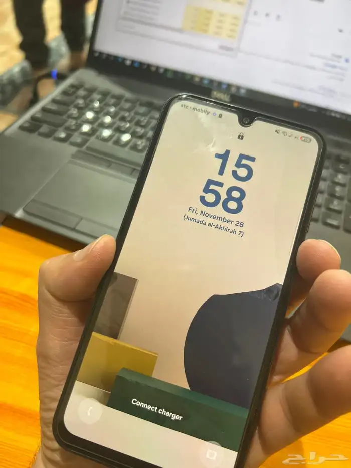 سامسونج A15. بحاله ممتازه 128 جيجا شاريه من جرير بالكرتونه 4