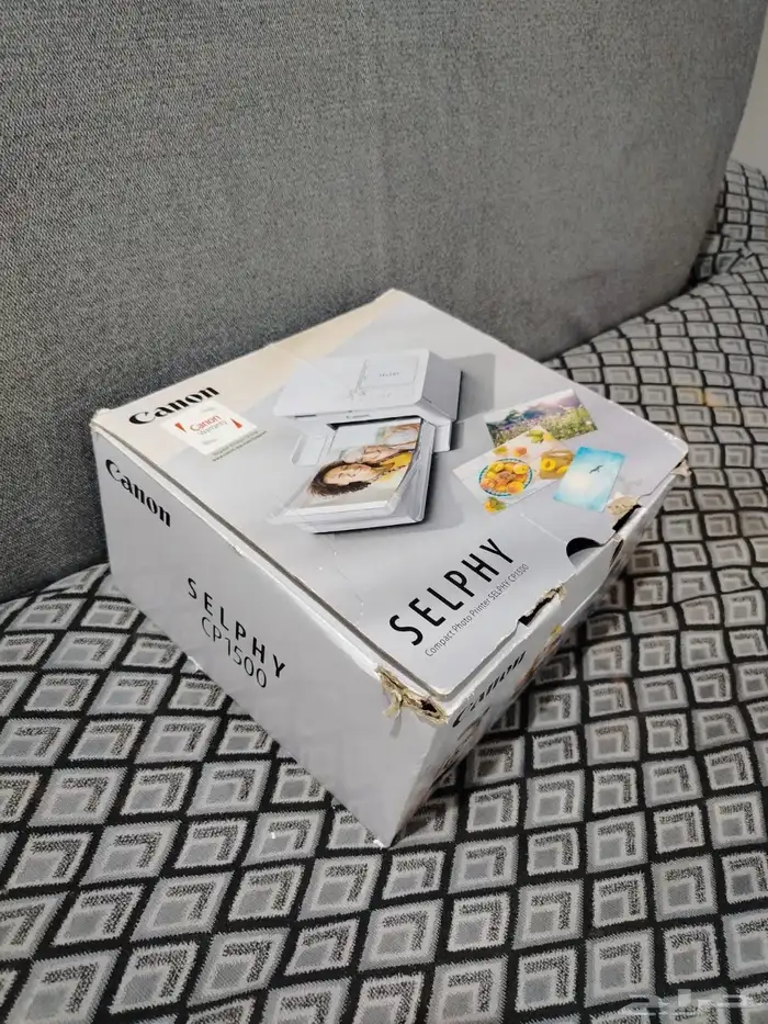 طابعة صور كانون 1500C لون وردي نضيفه استعمال خفيف 3