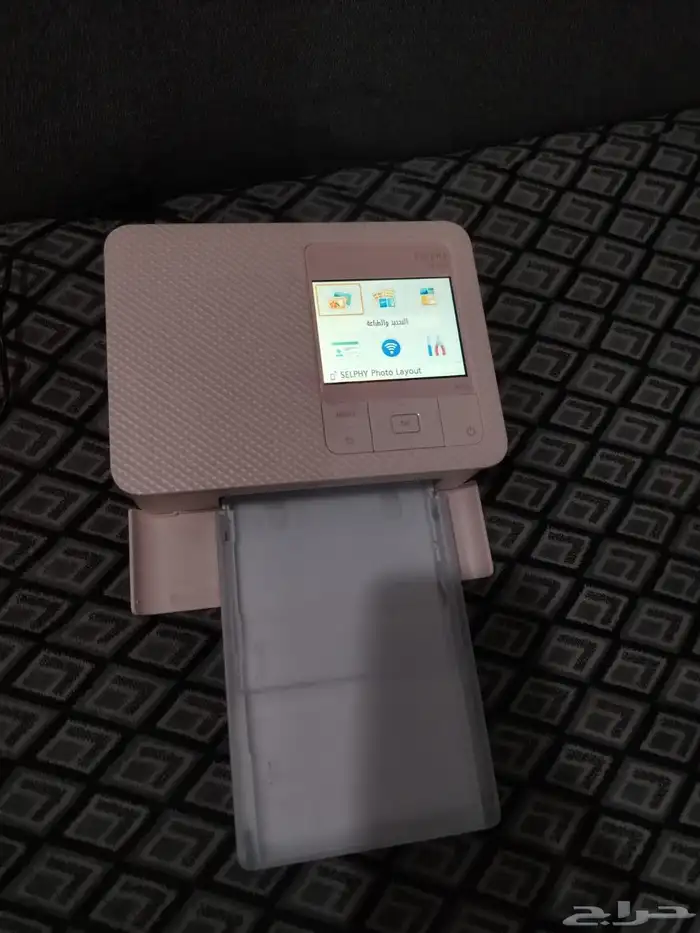 طابعة صور كانون 1500C لون وردي نضيفه استعمال خفيف 2