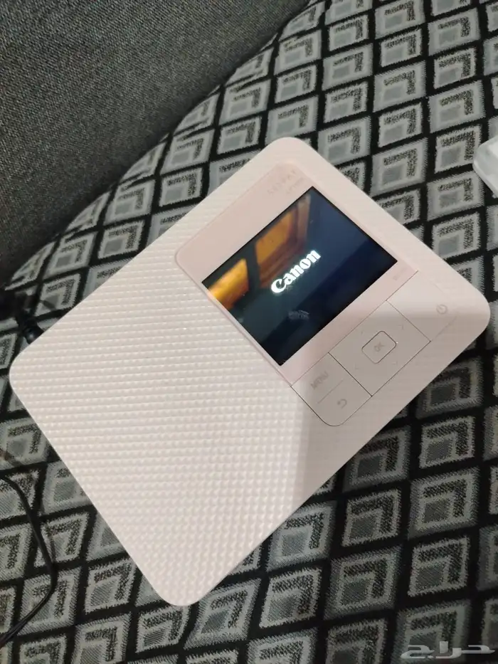 طابعة صور كانون 1500C لون وردي نضيفه استعمال خفيف 1