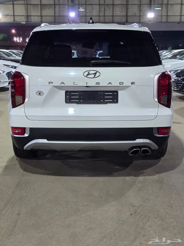 هيونداي باليسيد ابيض 2021 بنزين بطاقة جمركية وارد كوريا 4