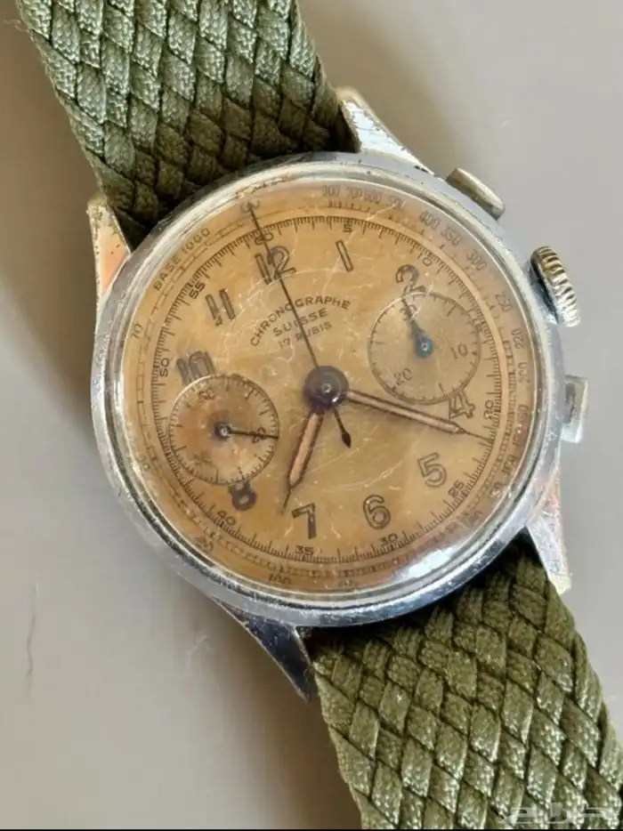 ساعة Chronographe Suisse كرونوغراف نادره (1940) 5