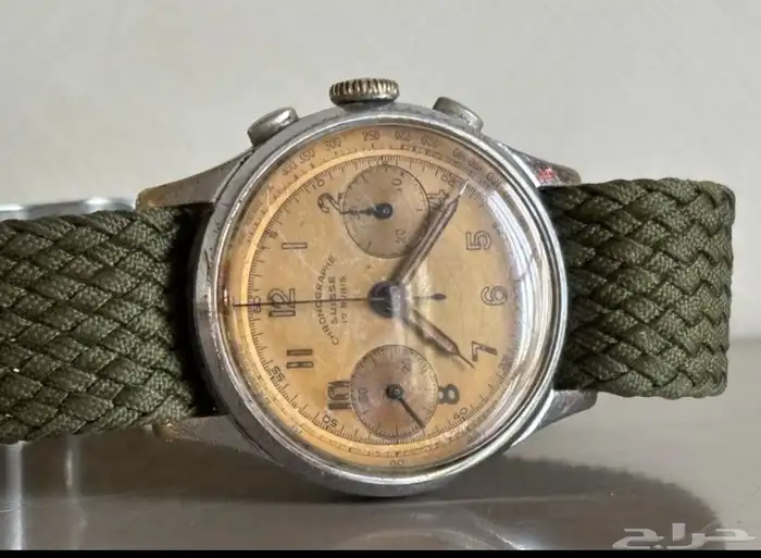 ساعة Chronographe Suisse كرونوغراف نادره (1940) 2