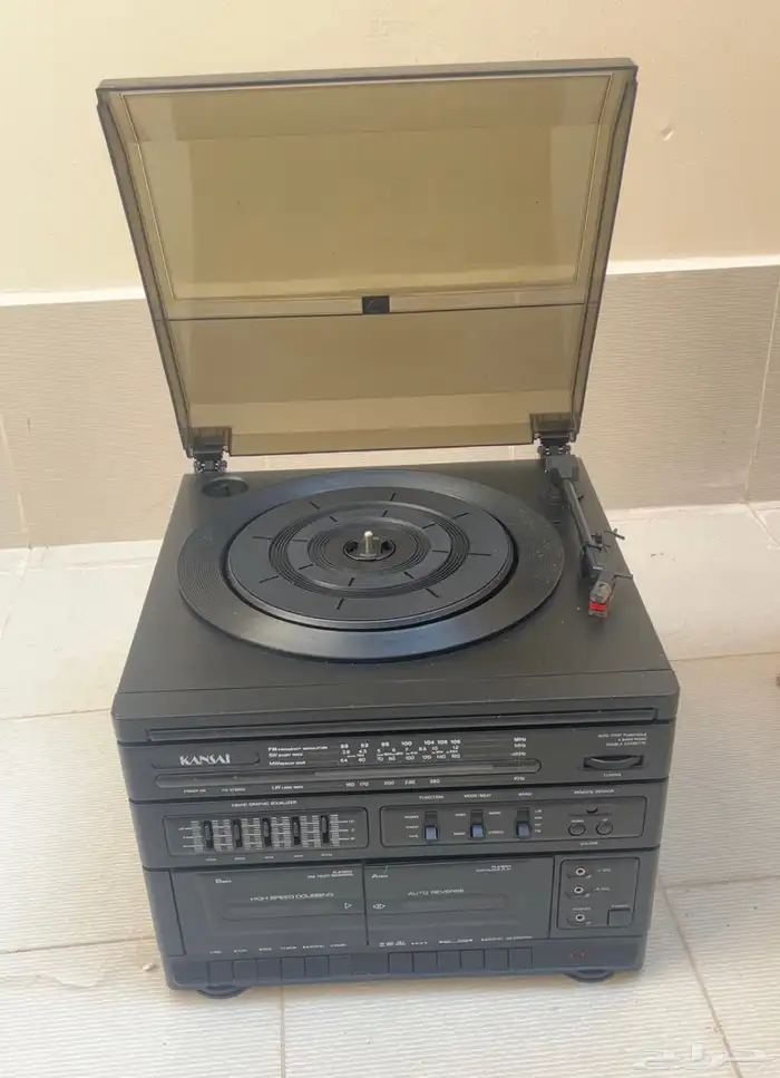 مسجل KANSAI ومشغل اسطوانة جديد بكرتونه 8
