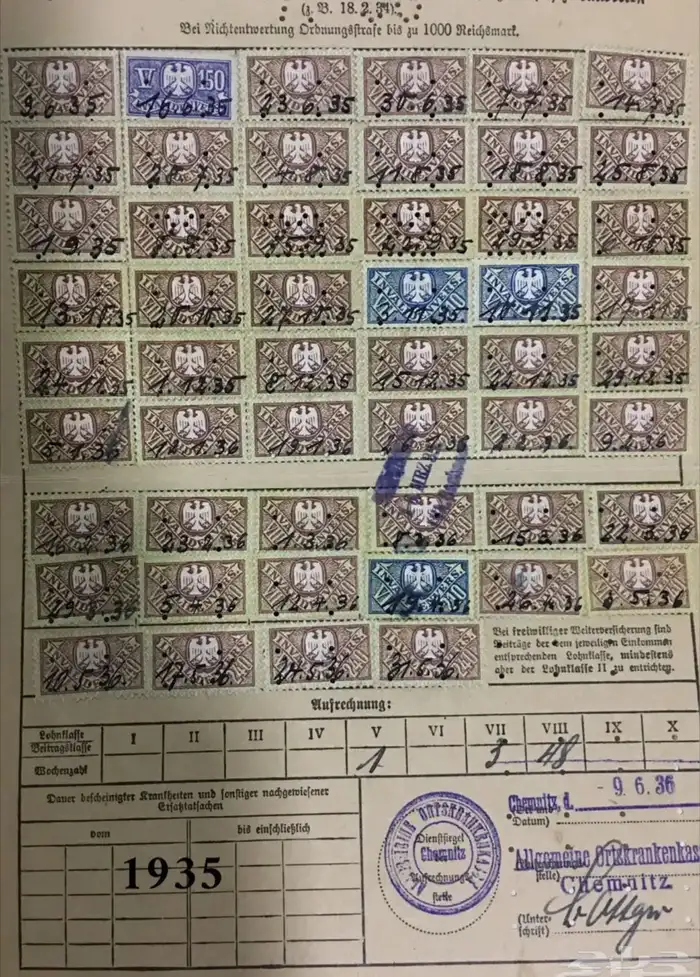 وثائق وبطاقات المانية 10