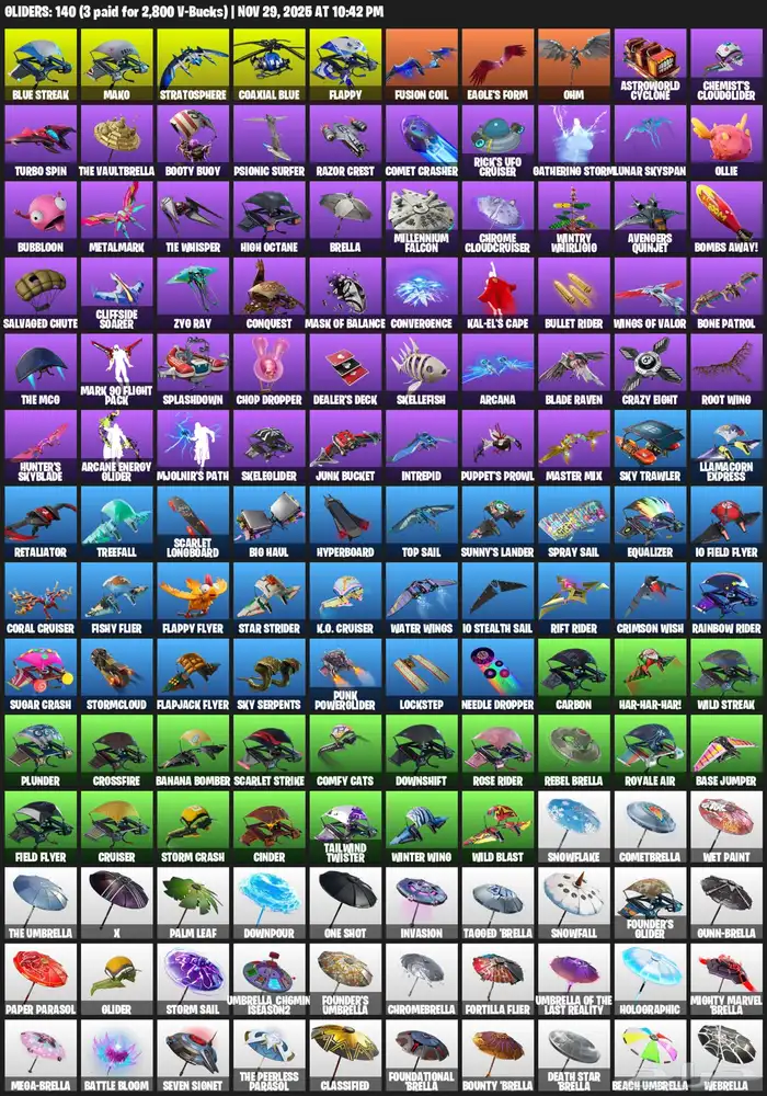 حساب فورت نايت نادر 3