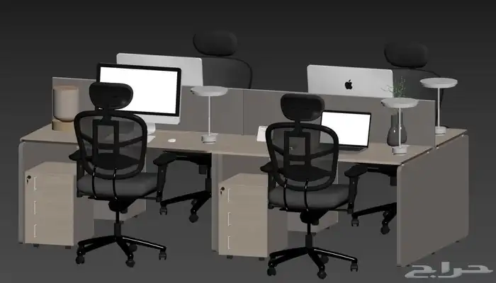 بارتشن ورمستيشن محطات عمل  كراسيي مكاتب كراسي فخمه عاليه ه 1