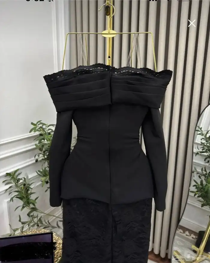 فستان أسود دانتيل كورسيه جديد - فساتين سهرة 3