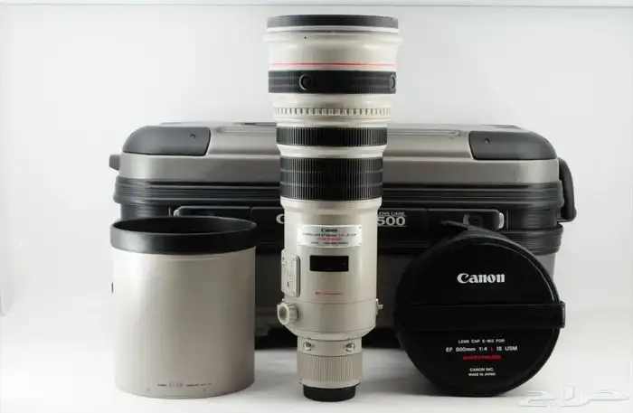 عدسة كانون 500mm 4f بمانع اهتزاز لرياضة والحياة الفطرية 0