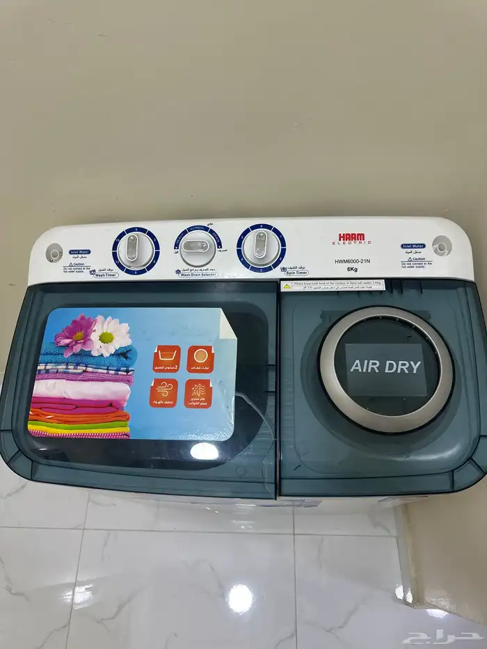 غسالة 6 كيلو بحالة جيدة لم تستخدم 1