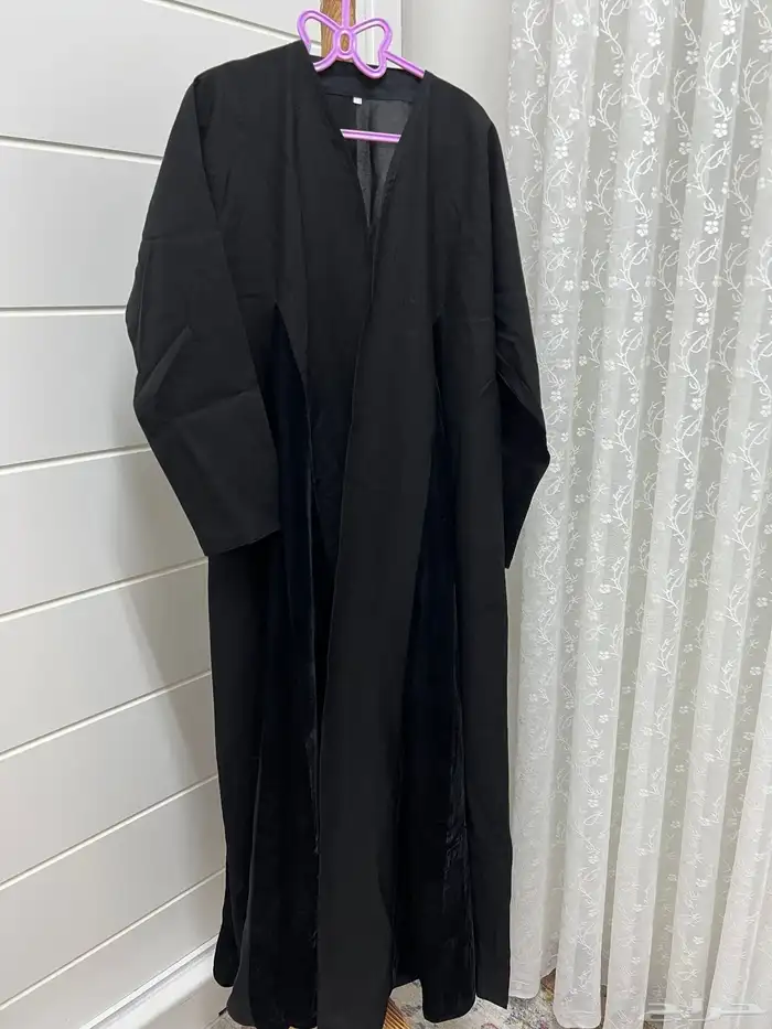 عباية  كريب ومخمل 0